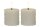 STAR TRADING LED-Echtwachs-Kerze Flamme Swirl Votive 7,5x5cm beige 2Stück