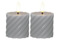 STAR TRADING LED-Echtwachs-Kerze Flamme Swirl Votive...