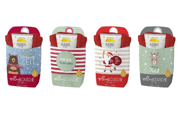 LA VIDA Wellnessdusche Weihnachtsgrüße 8er Display
