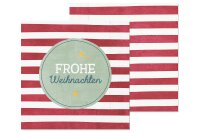 LA VIDA Lunchserviette Weihnachtsgr&uuml;&szlig;e 12er...