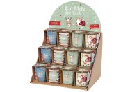 LA VIDA Teelicht Weihnachtsgr&uuml;&szlig;e 24er Display