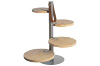 Etagere m. 4 Holzteller H 36cm