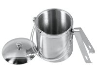 APS Eiseimer mit Zange Edelstahl 1 l 14cm