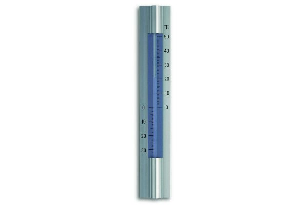 TFA Thermometer für Innen und Außen 30x5cm Aluminium