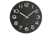 Funk-Wanduhr schwarz &oslash;31cm