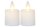 STAR TRADING 2 LED Kerzen Twinkle 4x6cm elfenbein