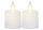 STAR TRADING 2 LED Kerzen Twinkle 4x6cm elfenbein