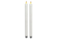 STAR TRADING 2 LED Leuchterkerzen Twinkle 30x5cm weiß