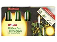 HELLUM Lichterkette Schaftkerze 15 Kerzen klar für...