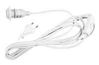 Kabel mit Fassung wei&szlig; E14 L4m