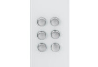 ZELLER PRESENT Magnet Edelstahl Ø2,7cm silber 6...
