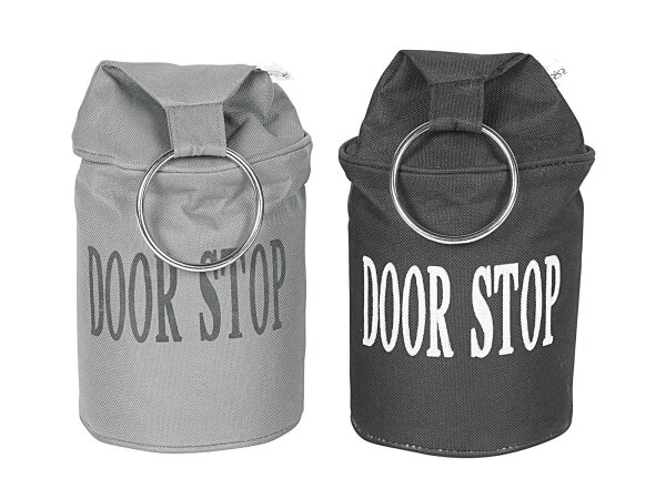 ESSCHERT DESIGN Türstopper doorstop 2,76 kg 34cm Ø13,5cm grau/schwarz