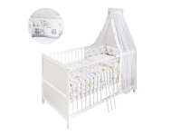 Komplett-Bett Eule 140x70cm weiß