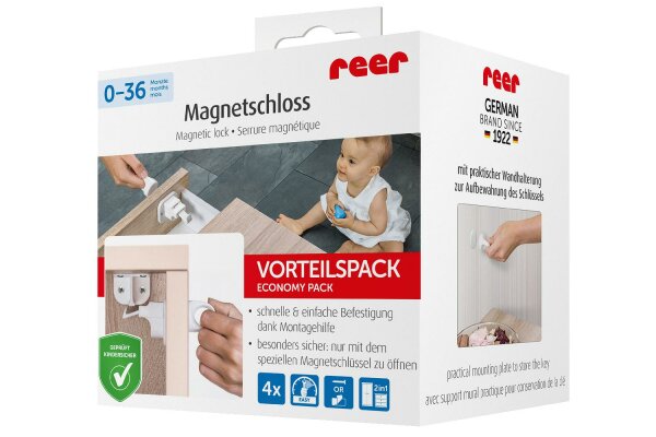 REER Magnetschloss Vorteilspack 4 Stück