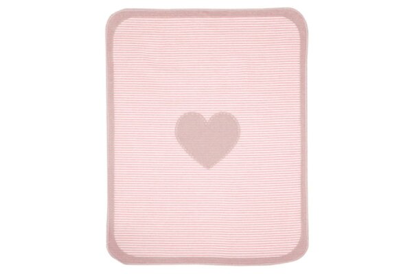 FUSSENEGGER Babydecke Herz 90x70cm