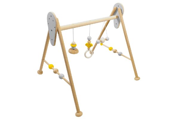 HESS Babyspielgerät Ente nature gelb