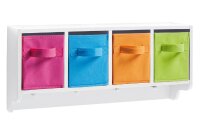 Kinder-Wandgarderobe wei&szlig;