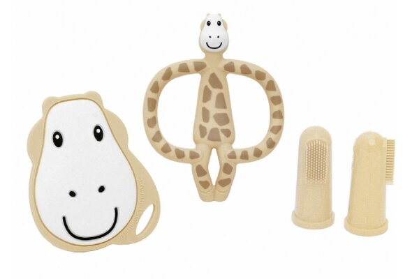 MATCHSTICK MONKEY Beißring Gigi Giraffe Starter Set beige