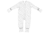 Pyjama Hearts White Gr. 56