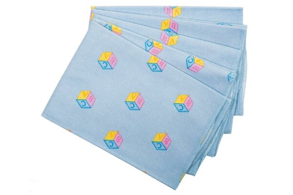Moltontuch "ABC" 5er Pack