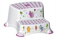 Tritthocker 2stufig Hippo wei&szlig;