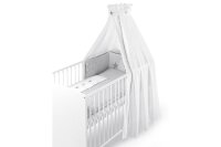 Bett-Set Stern/Grau mit Applik