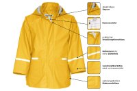 Regenjacke Uni Gr. 80 gelb