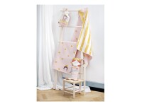 FUSSENEGGER Babydecke mit Kapuze Kronen 80x80cm altrosa