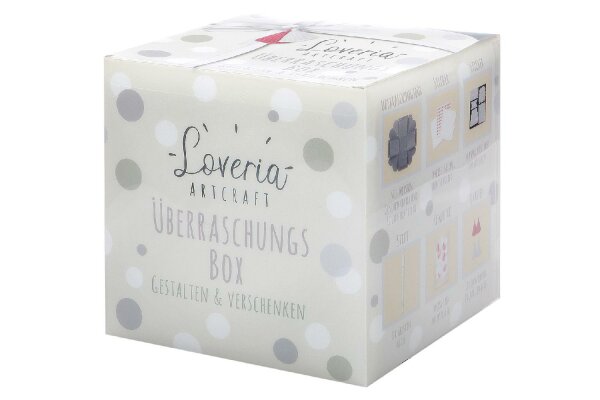 Überraschungsbox Loveria zum Gestalten & Verschenken grau