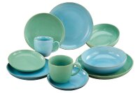 Kombiservice blau+gr&uuml;n 10tlg.