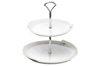 SANDRA RICH Etagere Porzellan mit Henkel 2Stufig...
