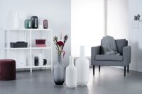 Vase Milano Glas 50 grau