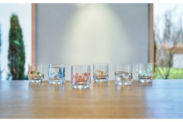 LEONARDO Whiskybecher Becher Punkte sortiert Daily 6er Set