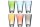 LEONARDO Set Longdrinkbecher Pastell sortiert Optic 6er Set