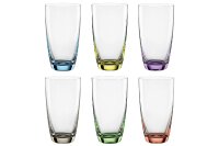 BOHEMIA Selection Longdrinkbecher Viva Colori 350ml farbig sortiert 6er Set