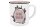 INFINITE by GEDA LABELS Tasse Ich hasse Menschen Emaille-Optik 400ml