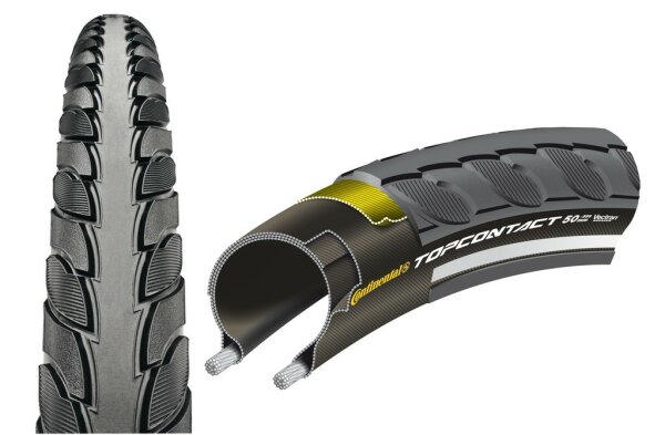 Reifen Conti Top Contact II faltbar 32x1 1/4 x 1 3/4" 32-622 schwarz Reflex