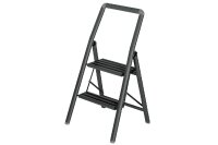 WENKO Alu-Klapptrittleiter Compact 2-stufig 45,5x91,5x6cm...