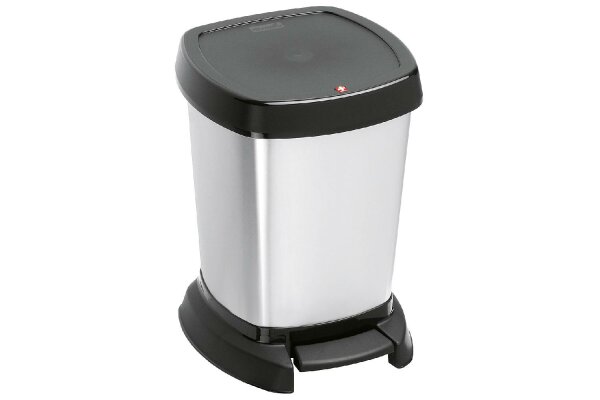ROTHO Kosmetikeimer Paso 6l 23,4x21,9x29,2cm silber