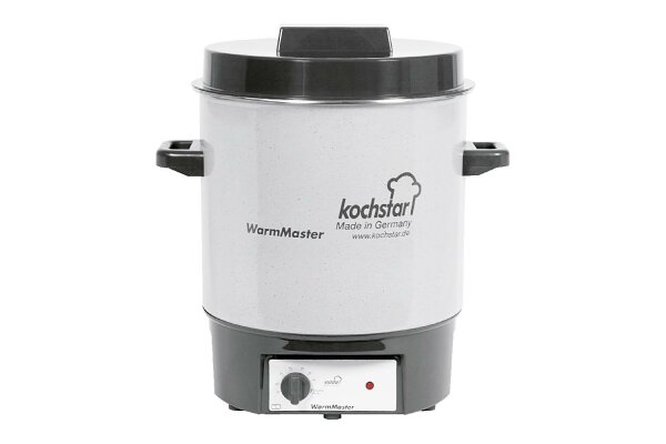 KOCHSTAR Einkochautomat WarmMaster ohne Uhr 27 l Ø35cm steingrau/weiß