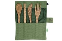 IO NOVA Kokosnuss Besteck Set 4teilig