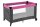 BABYPLUS Reisebett LuccaPlus mit Räder 125x65x77cm pink +dunkelgrau