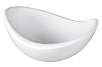 Schale Keramik 29x25x15cm wei&szlig; glasiert