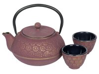 BREDEMEIJER Tee-Set Gusseisen Shanghai 0,6l pinkgold