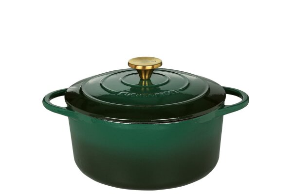 KÜCHENPROFI Bratentopf Provence rund 24cm racing green