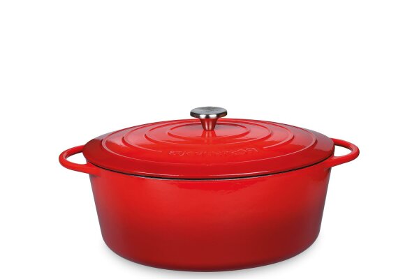 KÜCHENPROFI Bratentopf Provence oval 33cm classic red