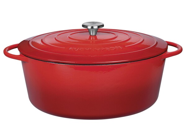 KÜCHENPROFI Bratentopf Provence oval 33cm classic red