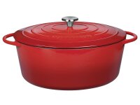 KÜCHENPROFI Bratentopf Provence oval 33cm classic red