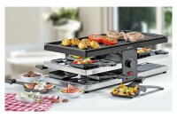 SPRING Raclette FUN mit Aluplatte schwarz 8Personen