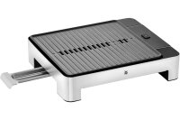 WMF Tischgrill Lono gerippte Grillfläche 27x27cm 1250 Watt Cromargan matt 